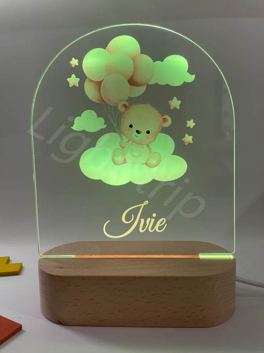 Veilleuse Bébé Personnalisée Ballons - CODODO