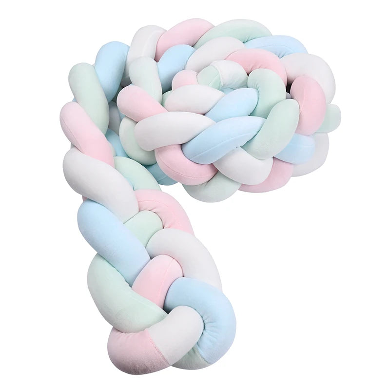 1M/2M/3M/3.6M Tresse De Lit Bébé Multicolore- 4 Brins