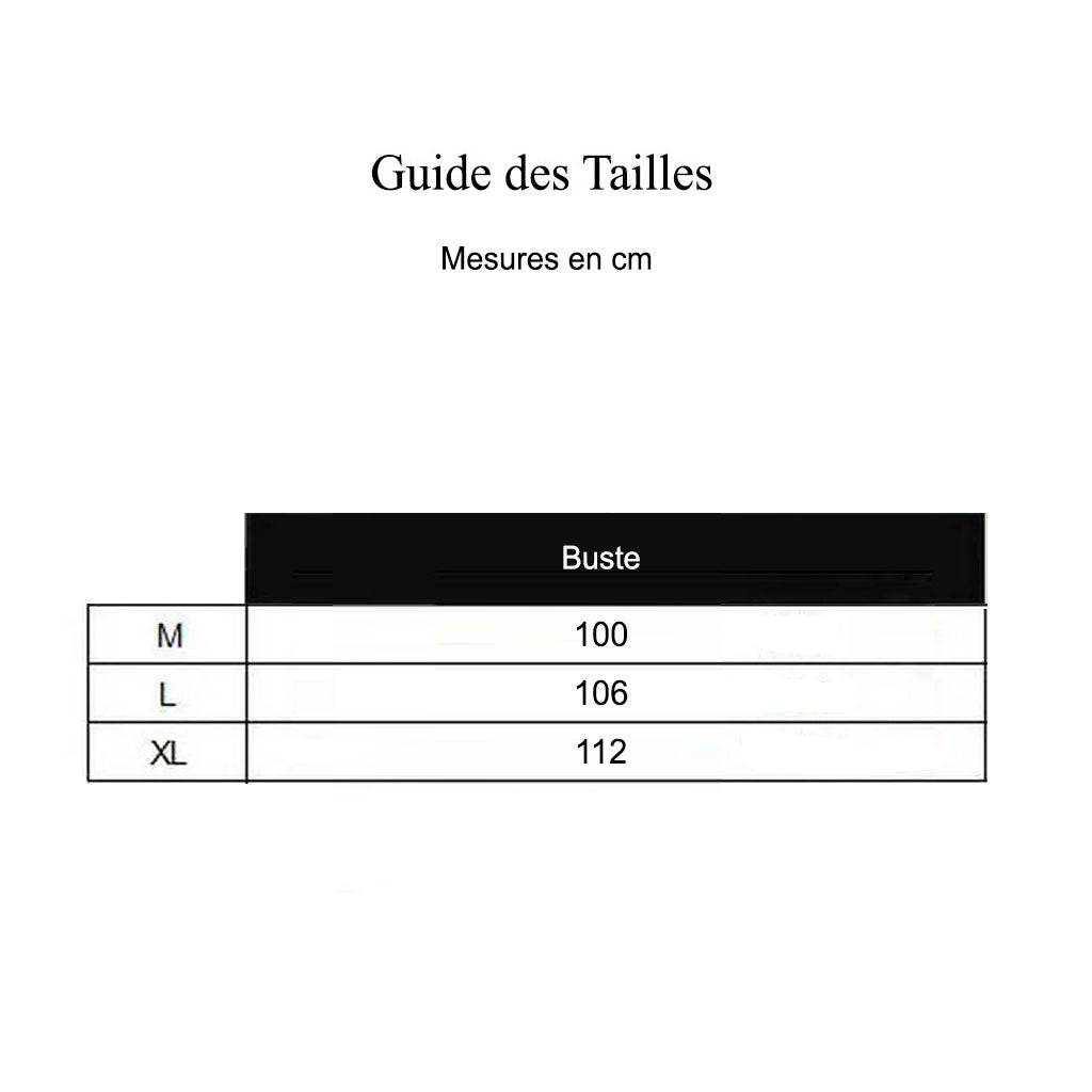 Pyjama Allaitement - 3 Pièces - guide des tailles - CODODO