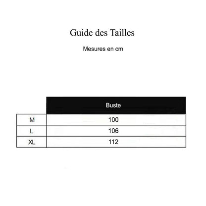 Pyjama Allaitement - 3 Pièces - guide des tailles - CODODO