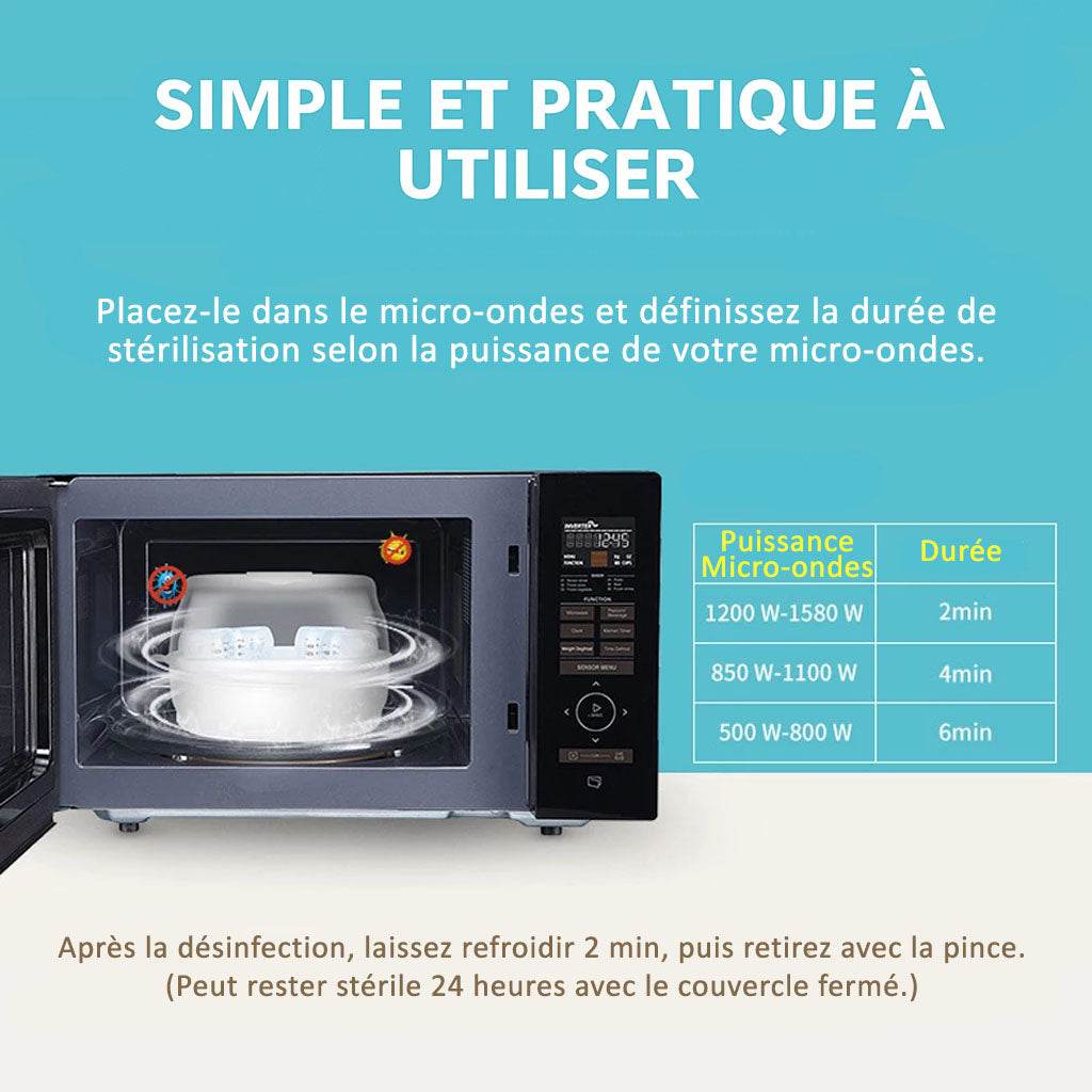 Stérilisateur Micro-ondes Biberons - CODODO