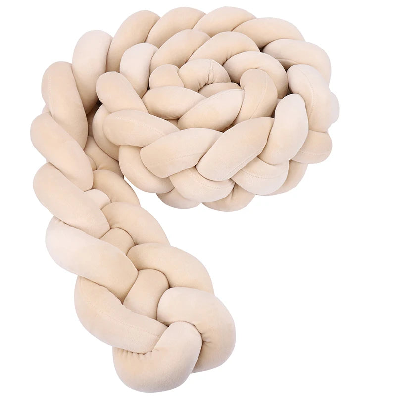 1M/2M/3M/3.6M Tresse De Lit bébé Unie - 4 Brins
