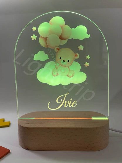 Veilleuse Bébé Personnalisée Ballons - CODODO