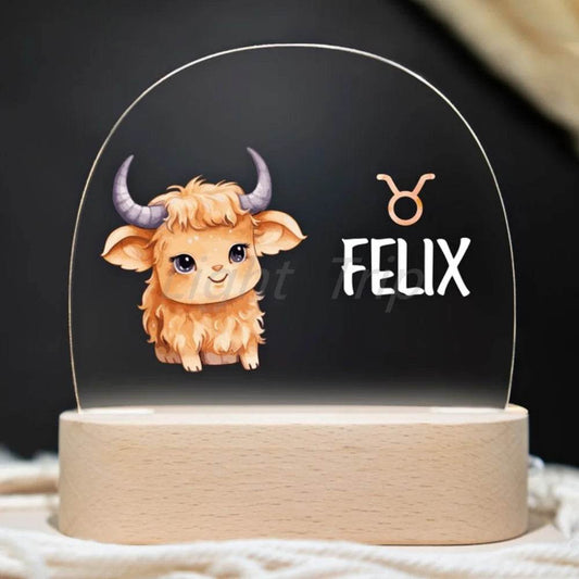 Veilleuse Bébé Personnalisable Signe Astrologique - CODODO