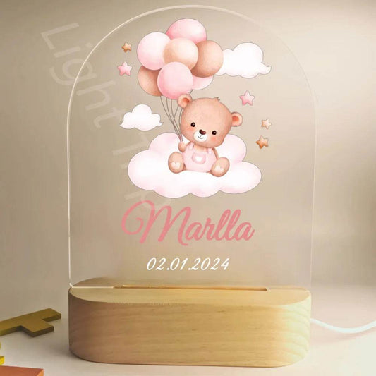 Veilleuse Bébé Personnalisée Ballons - CODODO