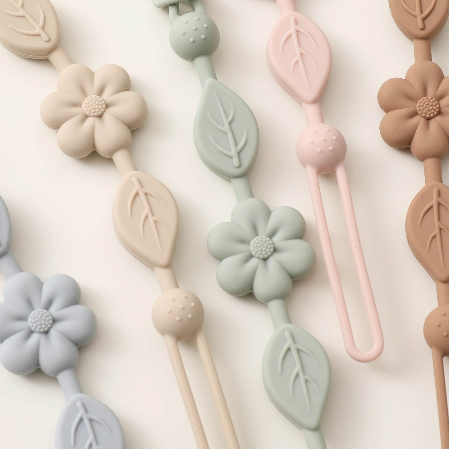 Attache Tétine Silicone Fleuri - CODODO