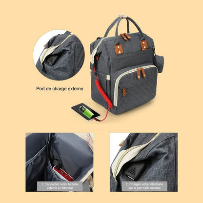 Sac à Dos à Langer Matelassé - CODODO