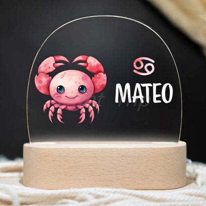 Veilleuse Bébé Personnalisable Signe Astrologique - CODODO