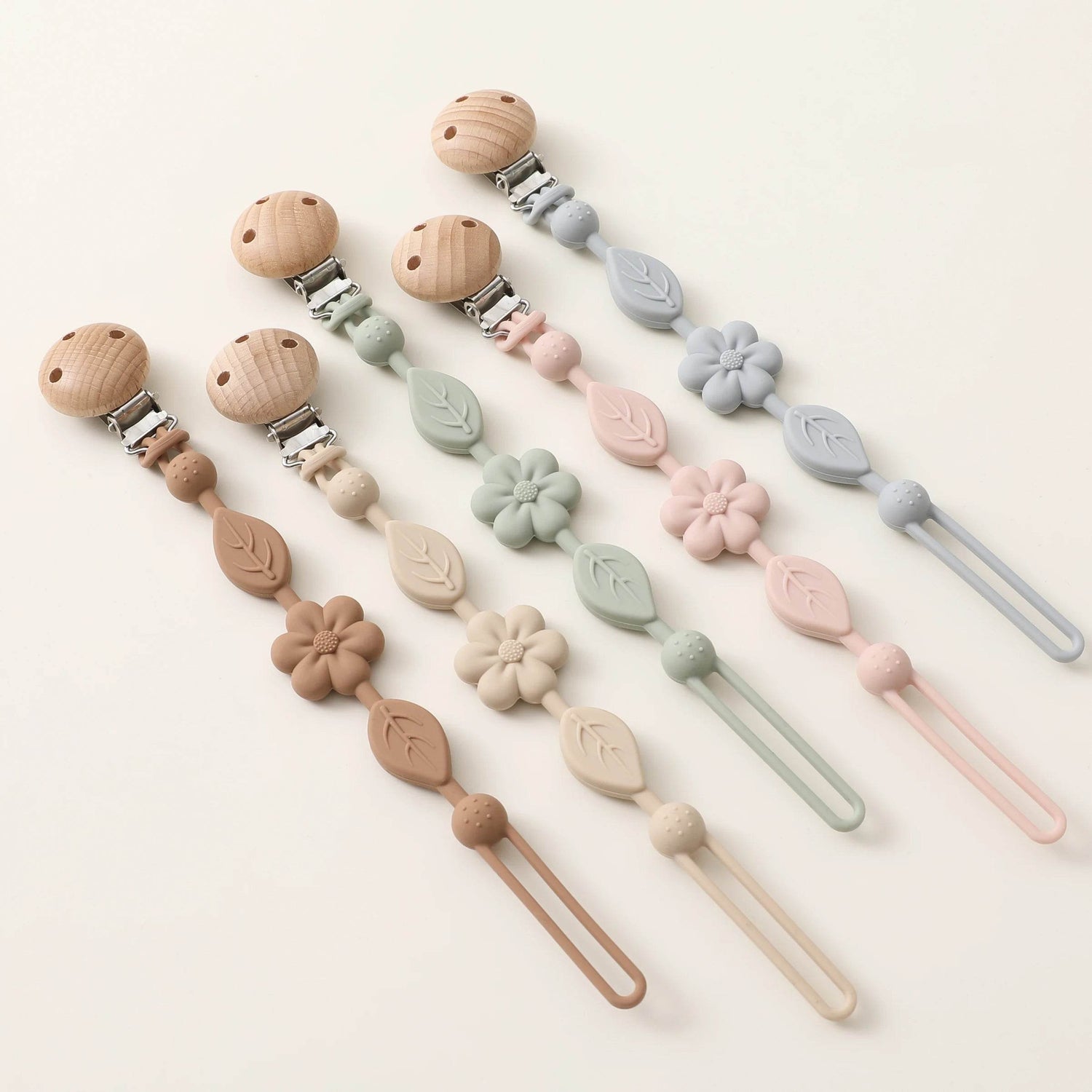 Attache Tétine Silicone Fleuri - CODODO