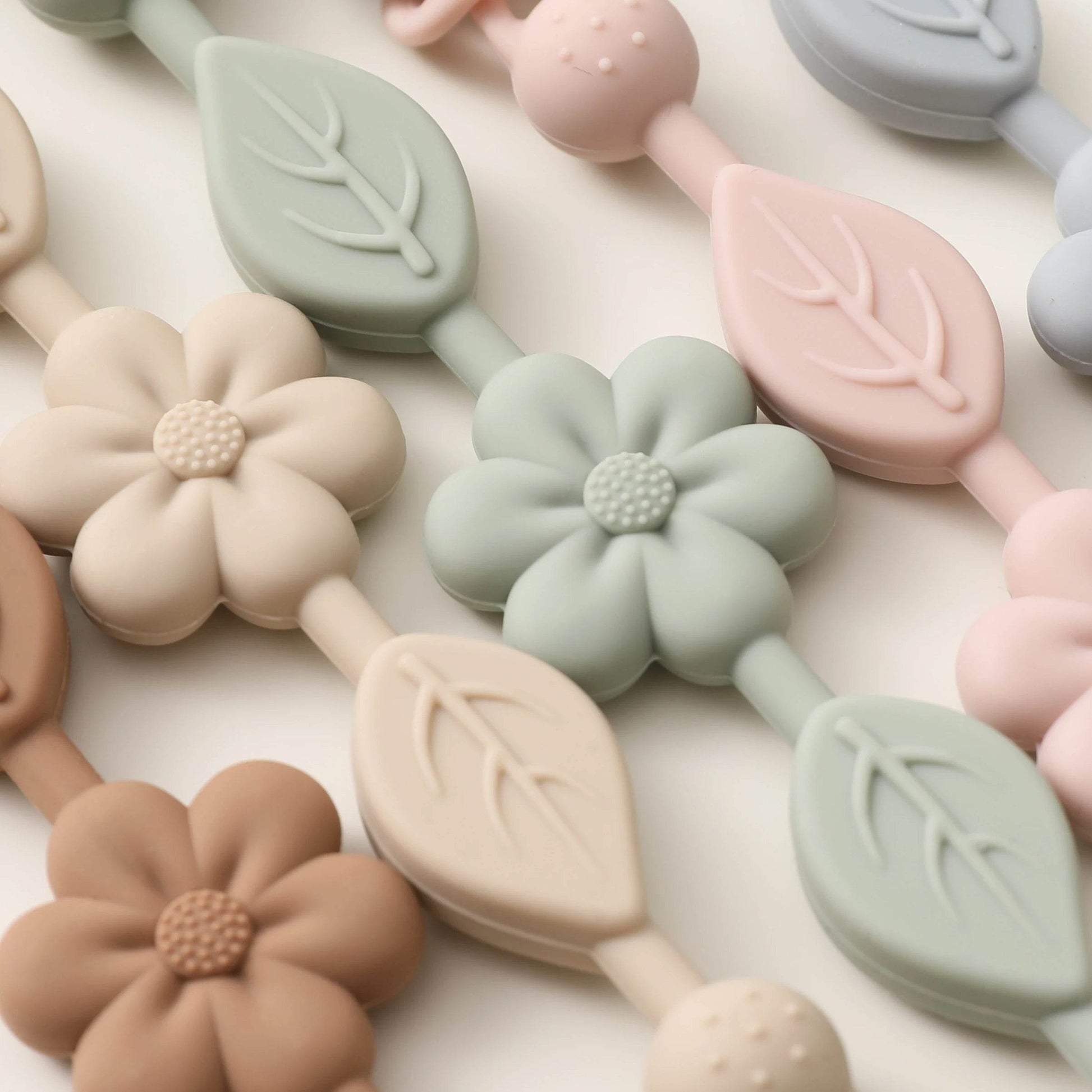 Attache Tétine Silicone Fleuri - CODODO