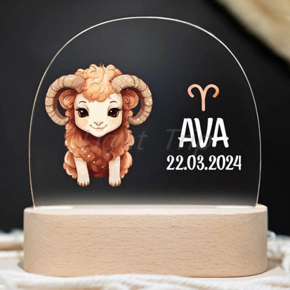 Veilleuse Bébé Personnalisable Signe Astrologique - CODODO