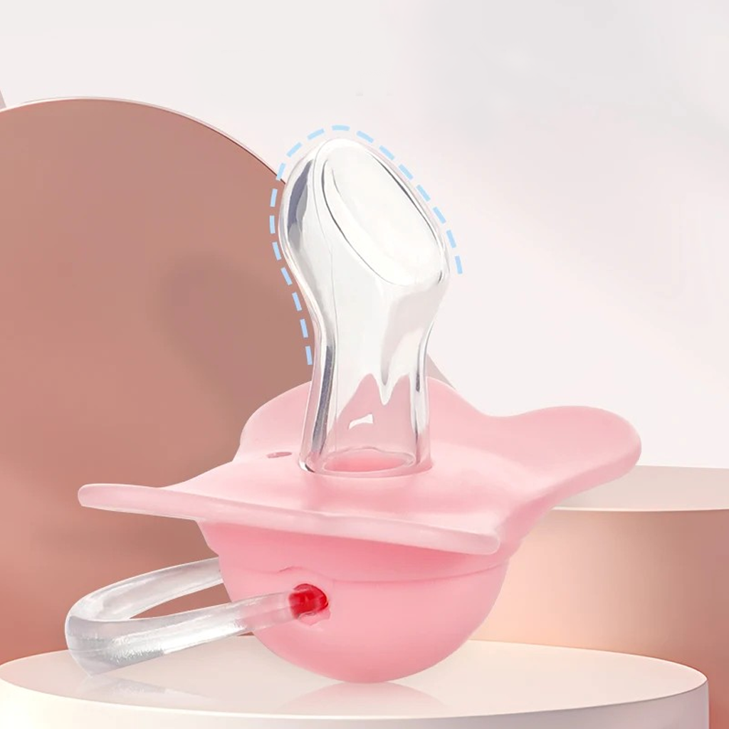 Sucette Rose avec tétine ergonomique